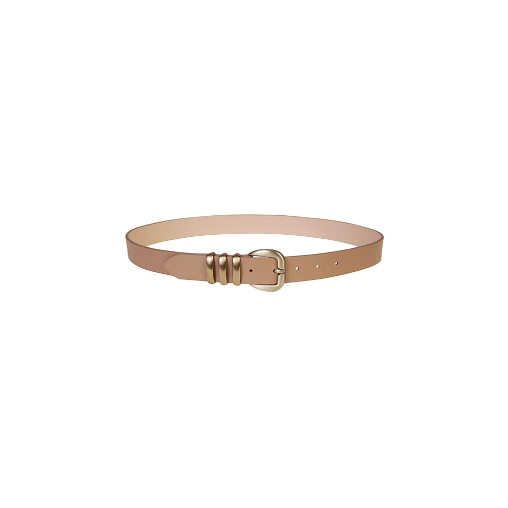 Eleventy Drieloops runderleren riem Brown Dames