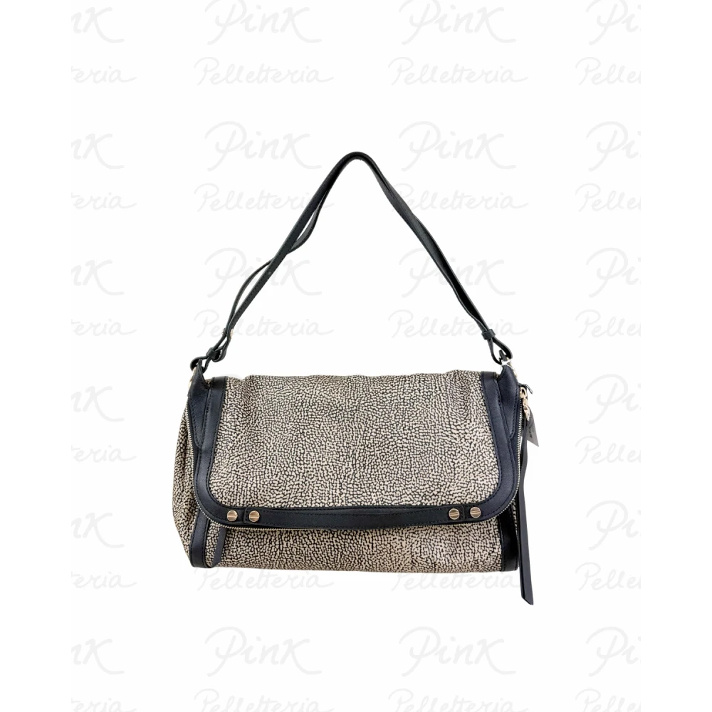 Borbonese Women's Beige Frame Borsa Cross Over M - Shoulder Bags - One Size - Bags
