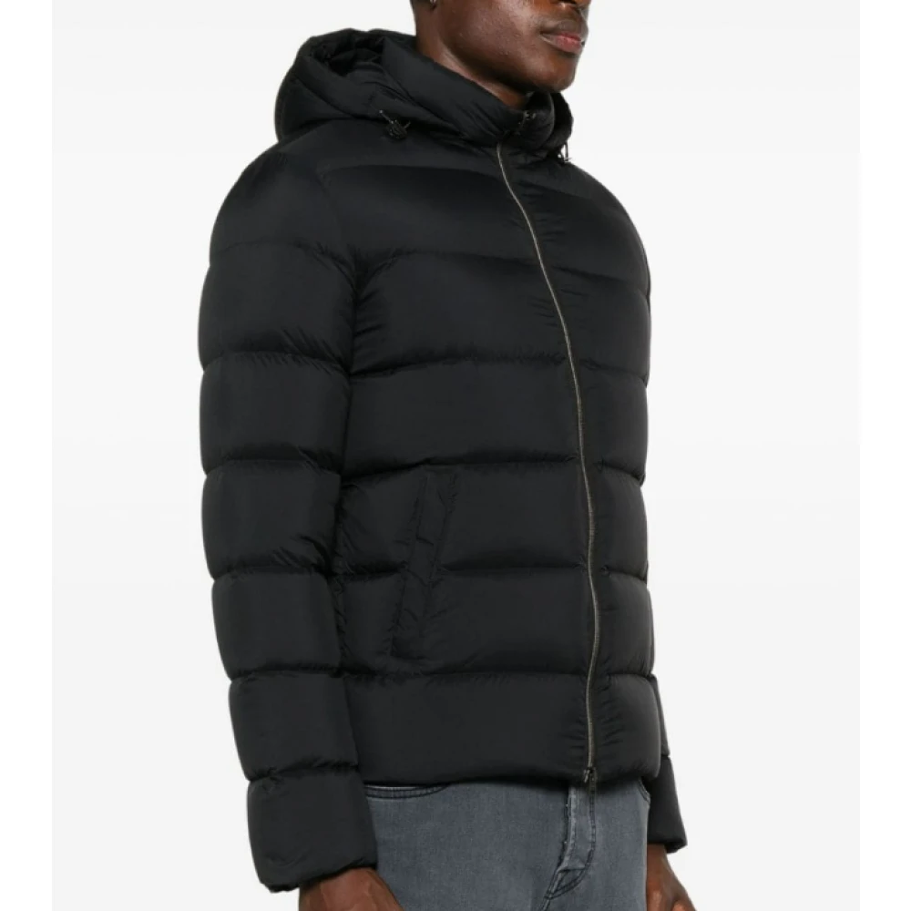 Herno Zwarte Donsjas voor Winterdagen Black Heren