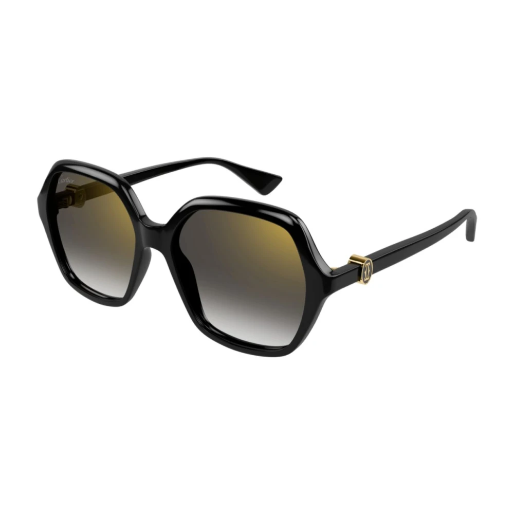 Cartier Unisex Black Sunglasses, 57 Mm, Stylish Ct0470s Sunglasses