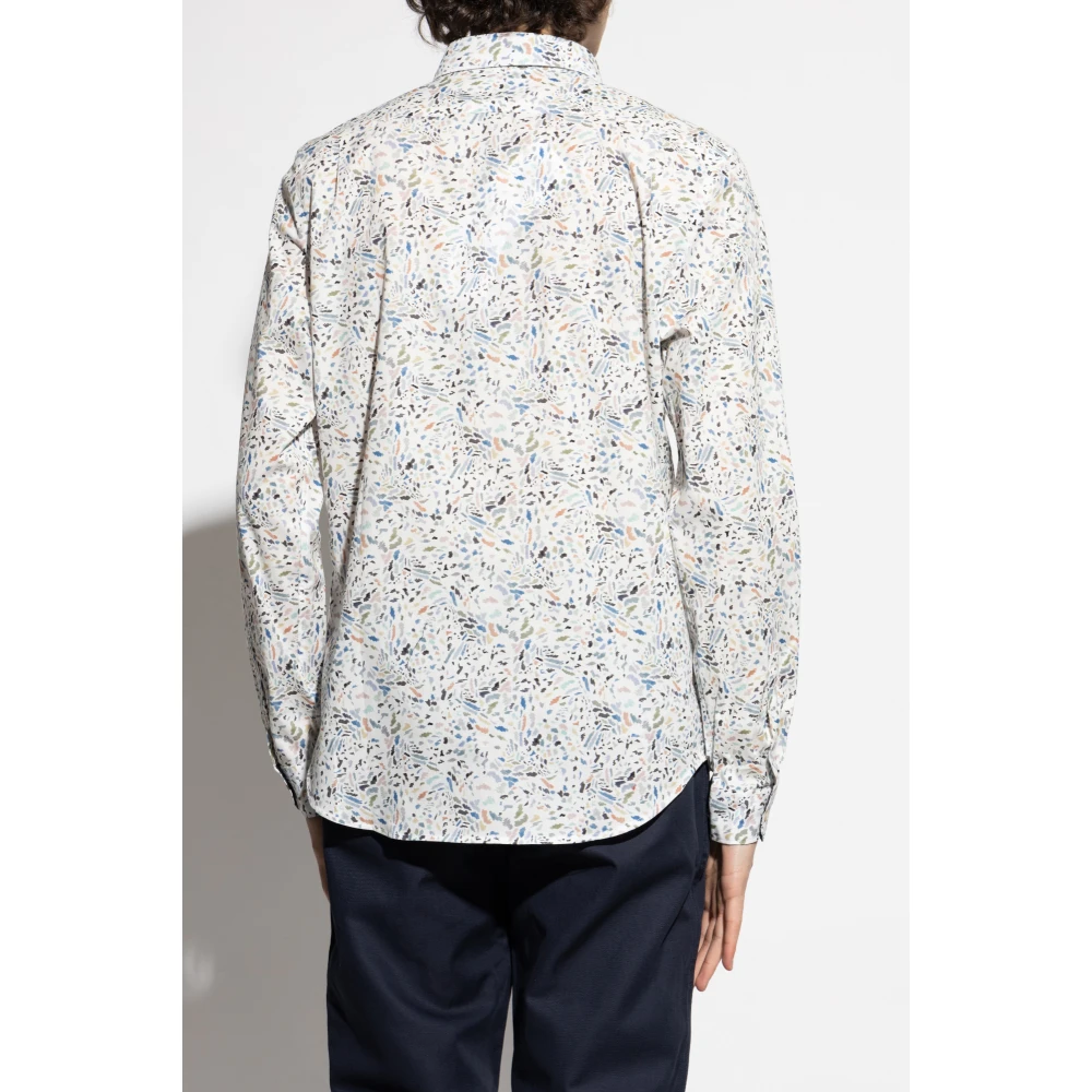 PS By Paul Smith Katoenen shirt met print White Heren