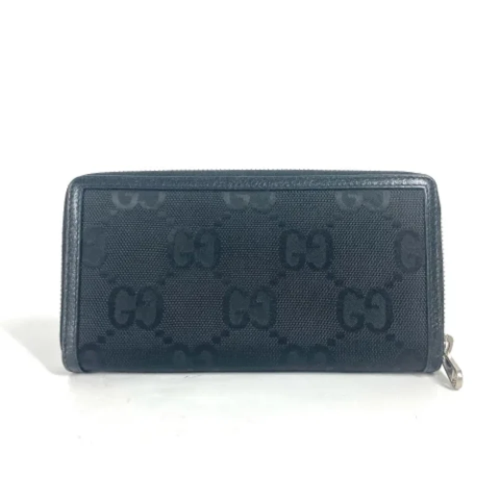 Gucci Vintage Pre-owned Canvas wallets Black Dames