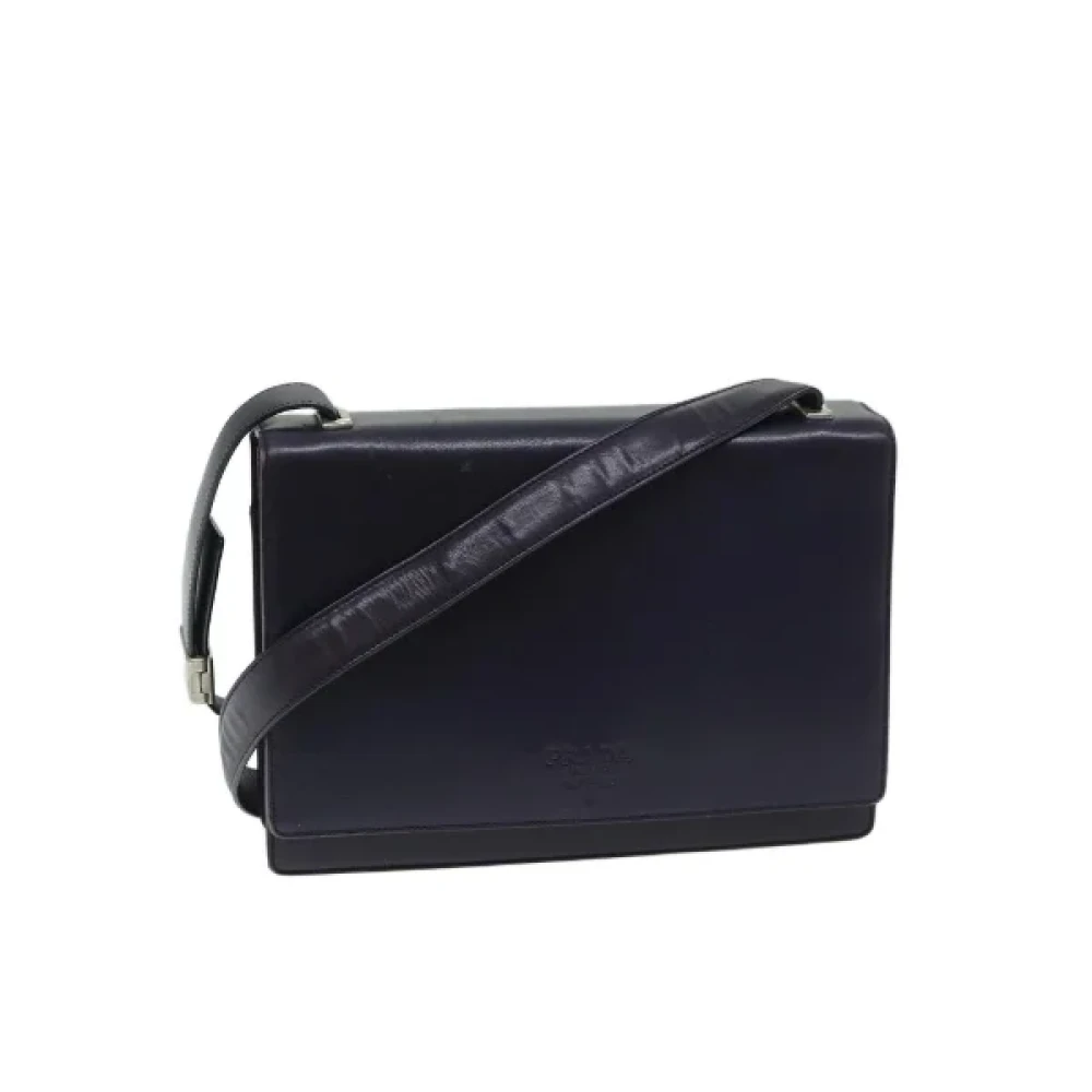 Prada Vintage Pre-owned Leather prada-bags Purple Dames