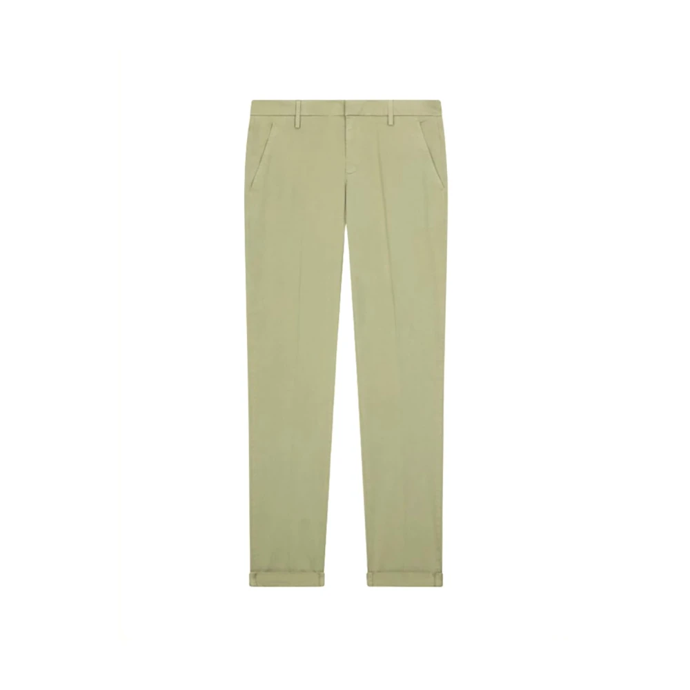 Dondup Men's Green Chinos, W30, Gaubert Stylish Trousers