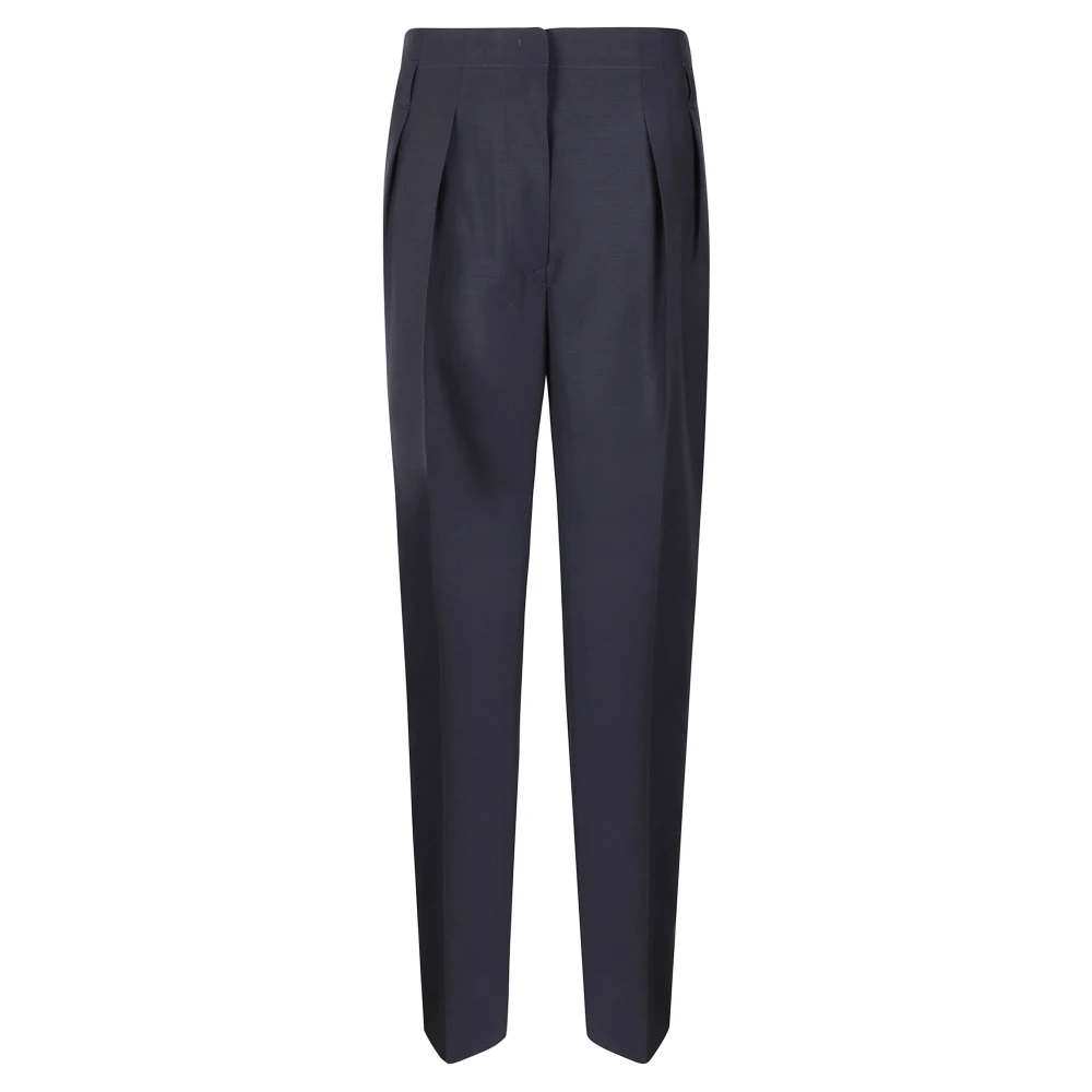 Prada Women's Blue Pants In Virgin Wool Blend - Image 2