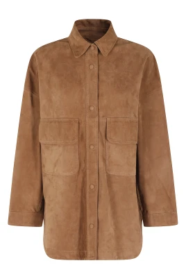 Suede Skjortjacka