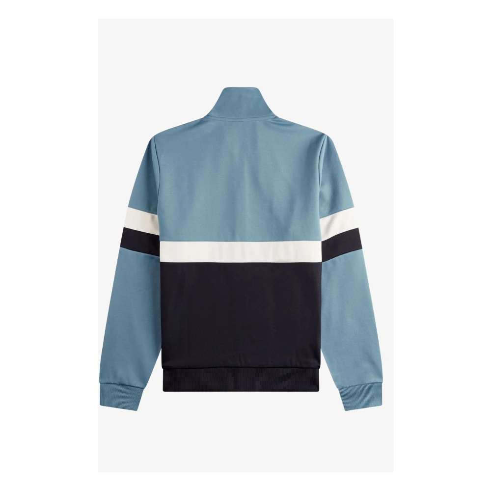 Fred Perry Panelled Trainingsjack Ash Blauw Multicolor Heren