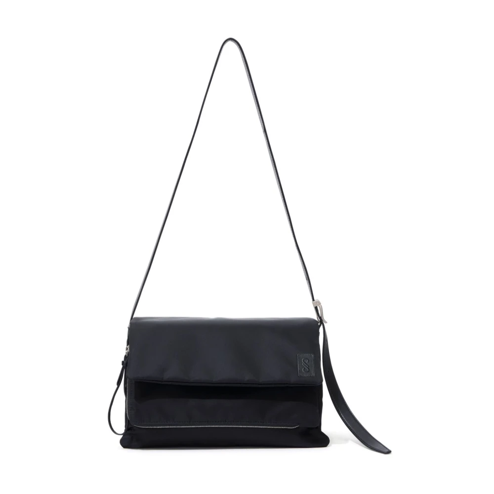 Proenza Schouler Stad Nylon Crossbody Tas Black Dames