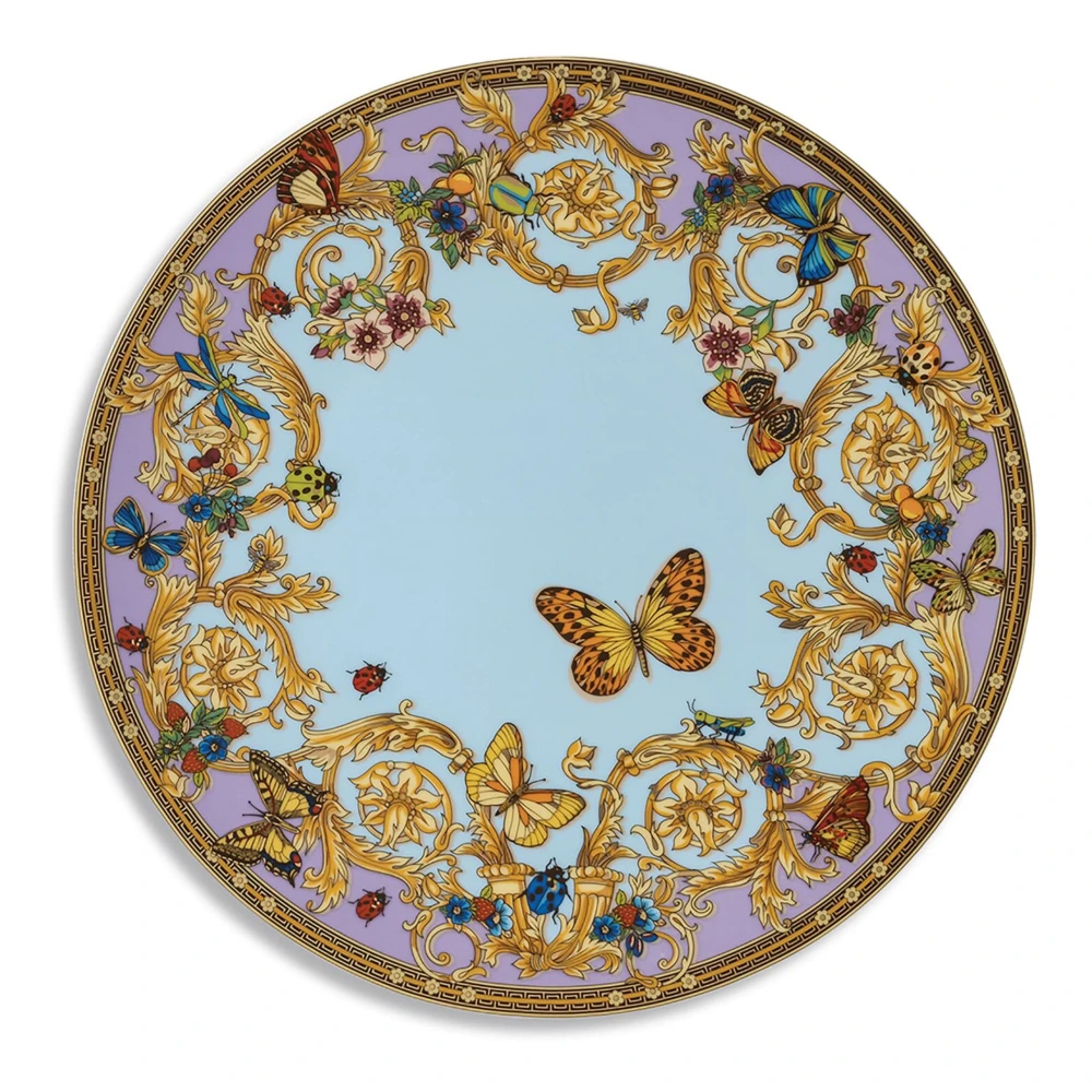 Versace Tuin Stijl Plaatskaarthouder Multicolor Unisex