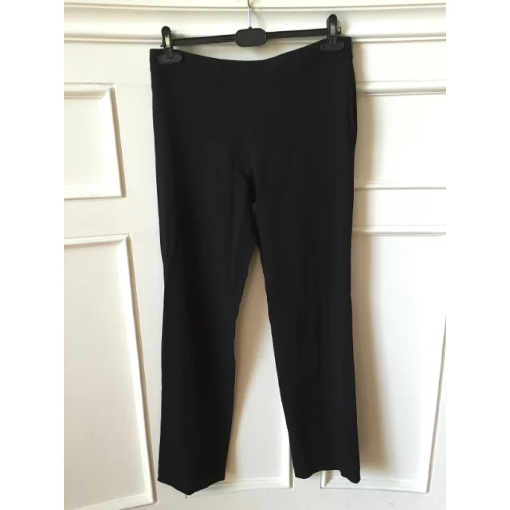 Valentino Vintage Pre-owned Fabric bottoms Black Dames