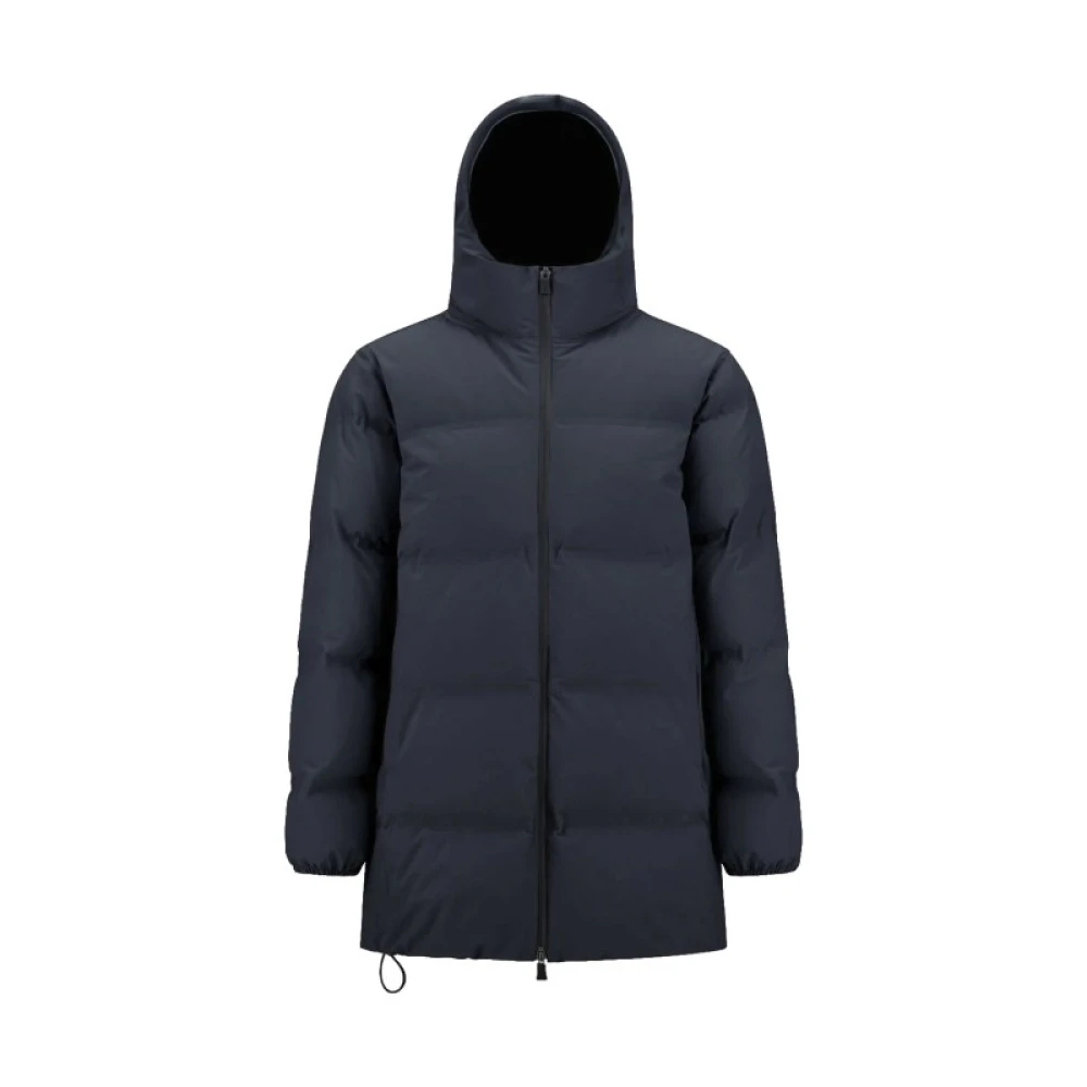 Herno Gewatteerde Midi Donsjas met Capuchon Black Heren