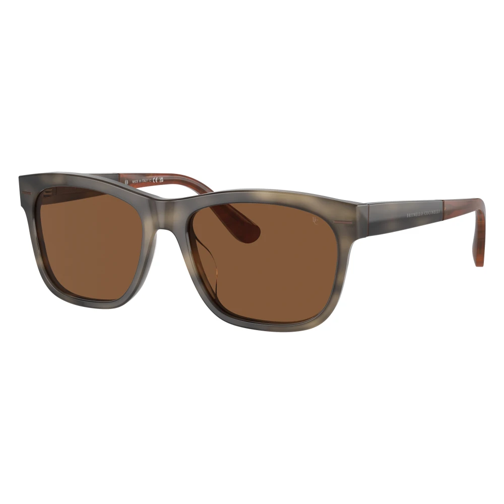 Brunello Cucinelli Unisex Brown Sunglasses, 55 Mm, Bc4003s Sunglasses