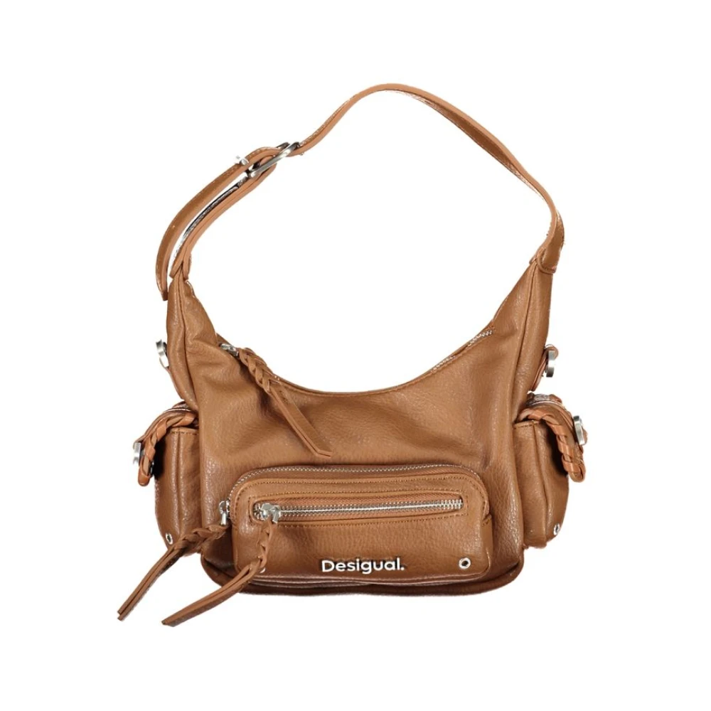Desigual Women's Brown Shoulder Bags, One Size, Handbag With Adjustable Straps
