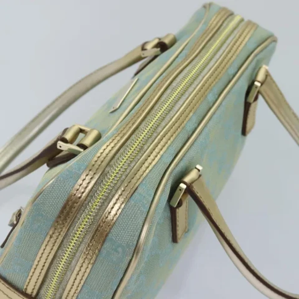 Gucci Vintage Pre-owned Canvas handbags Green Dames