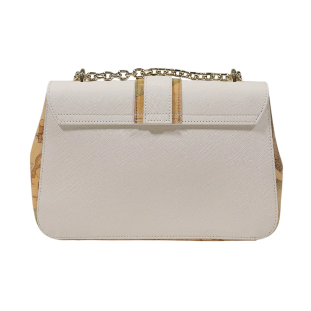 Alviero Martini 1a Classe Stijlvolle Middelgrote Tassen Collectie in PVC Beige Dames
