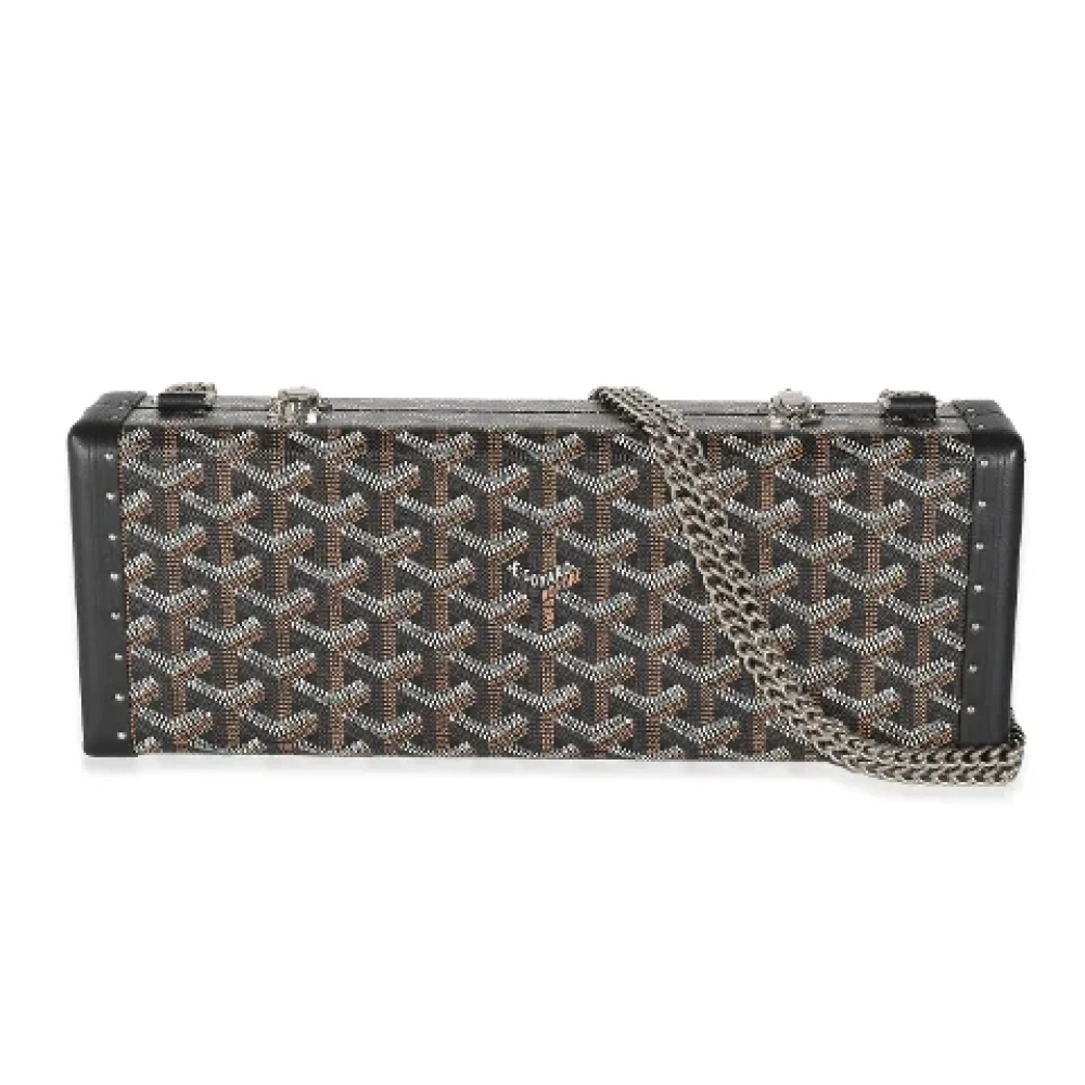 Goyard Vintage Pre-owned Canvas clutches Black Dames