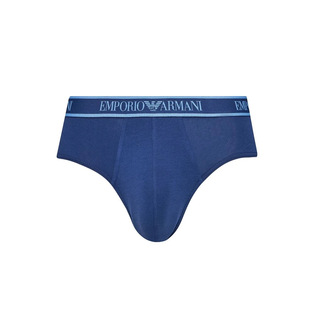 Emporio Armani Blauw Katoenen Ondergoed Collectie Herfst Winter Blue Heren