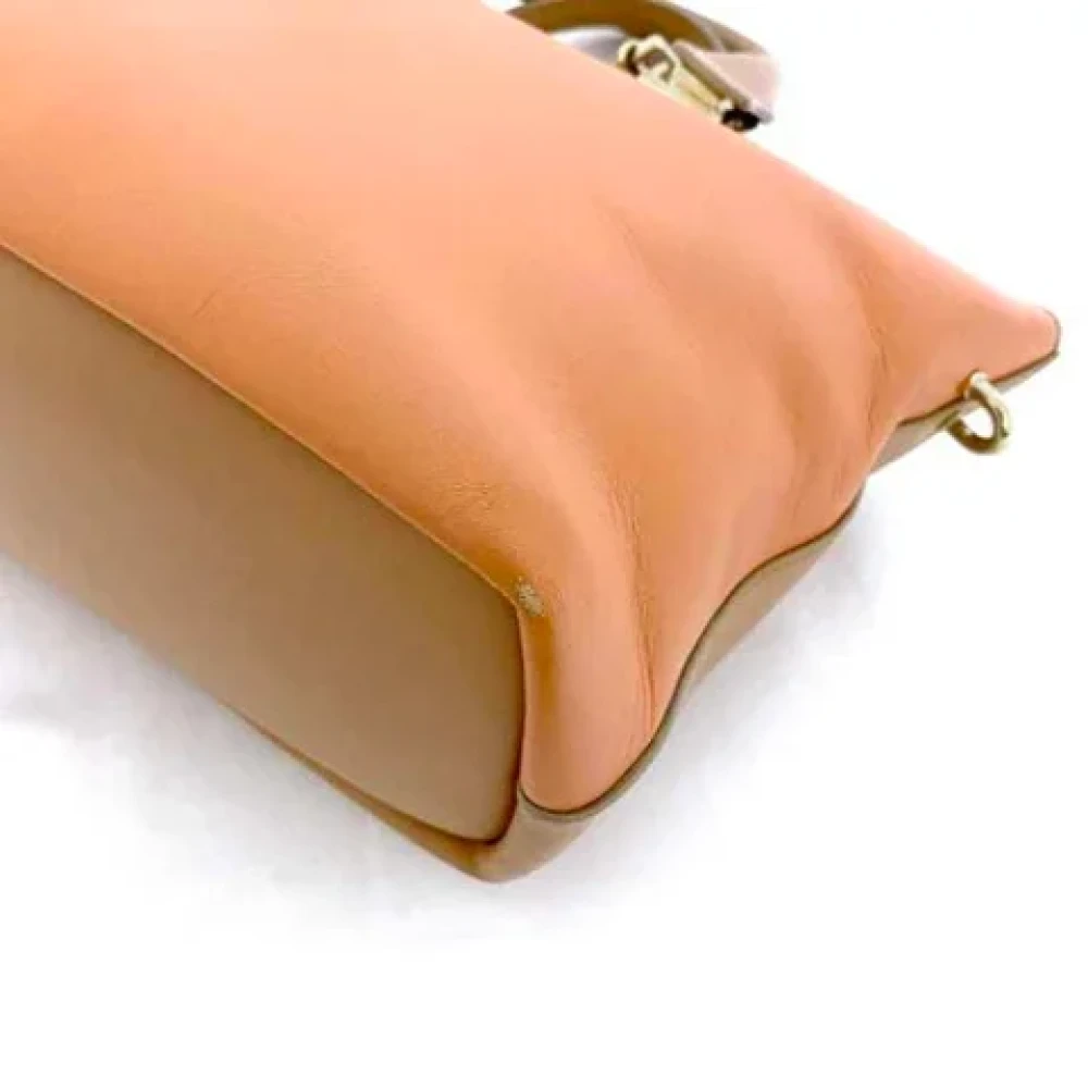 Chloé Pre-owned Leather handbags Beige Dames
