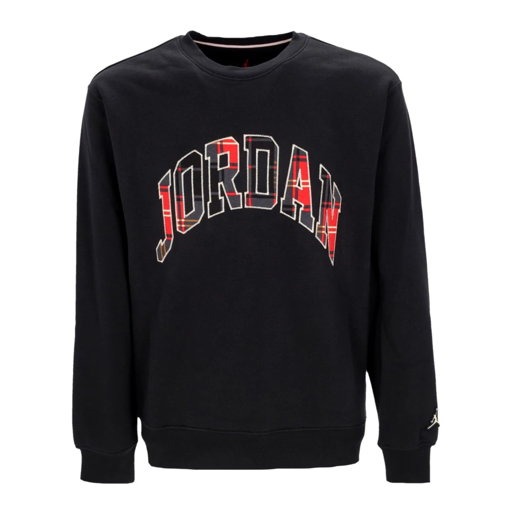 Jordan Men's Black Long Sleeve Training Tops, Xl, Fleece Crewneck Sweatshirt