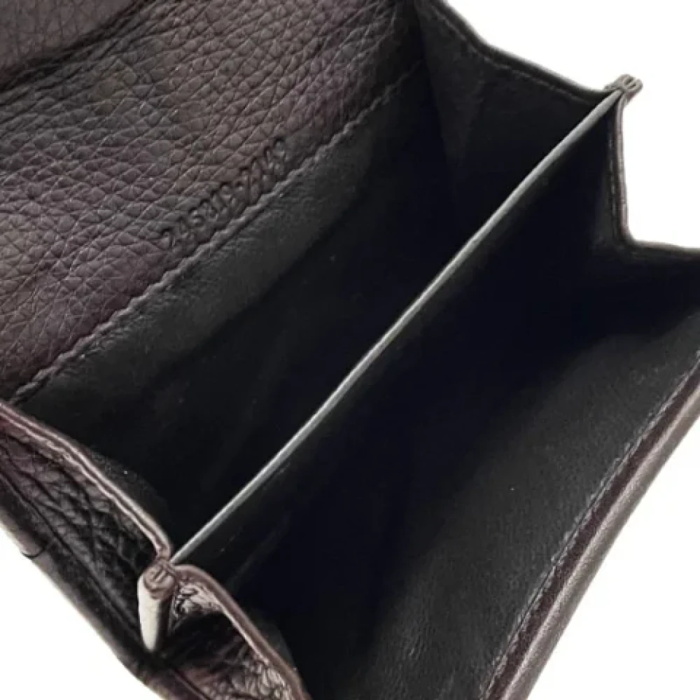 Gucci Vintage Pre-owned Leather wallets Brown Heren