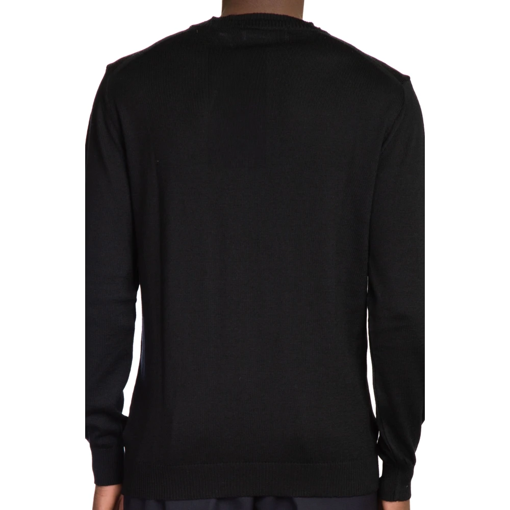 Costumein Gebreide Crewneck Sweater Black Heren