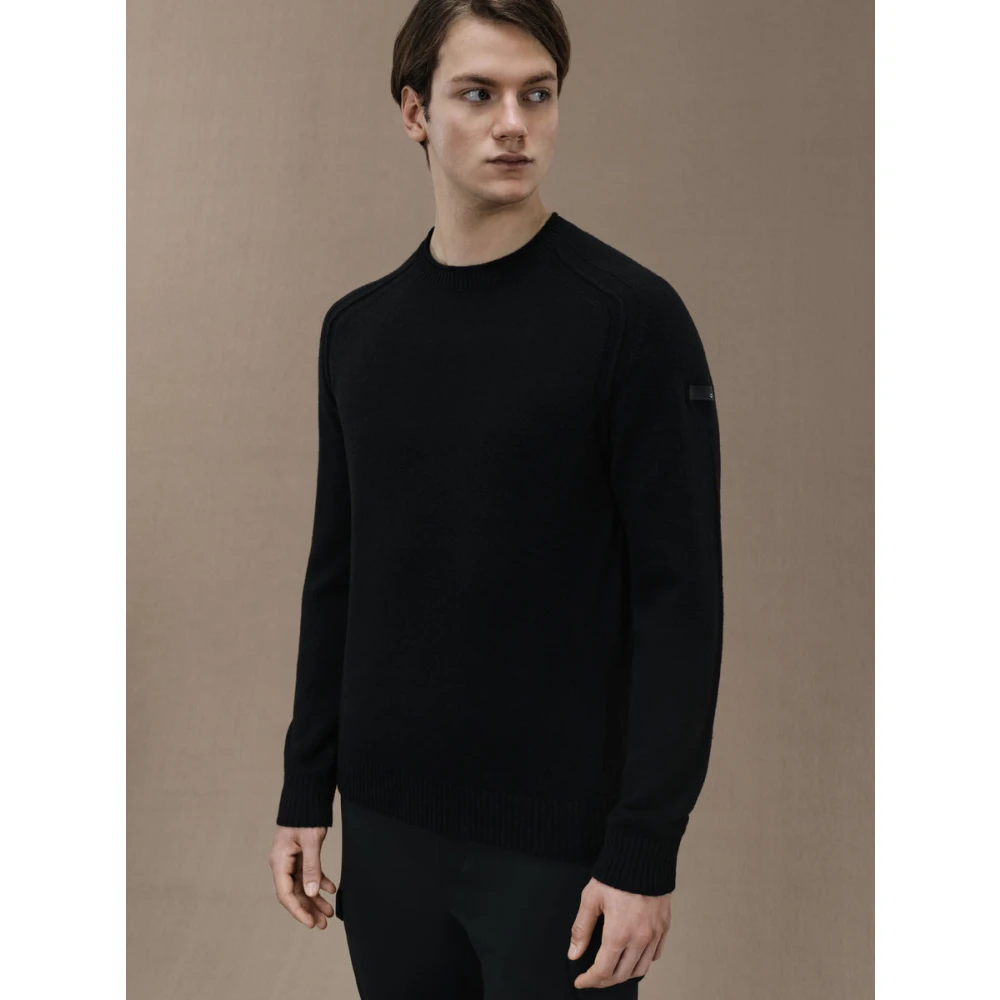RRD Wollen Ronde Gebreide Trui Black Heren
