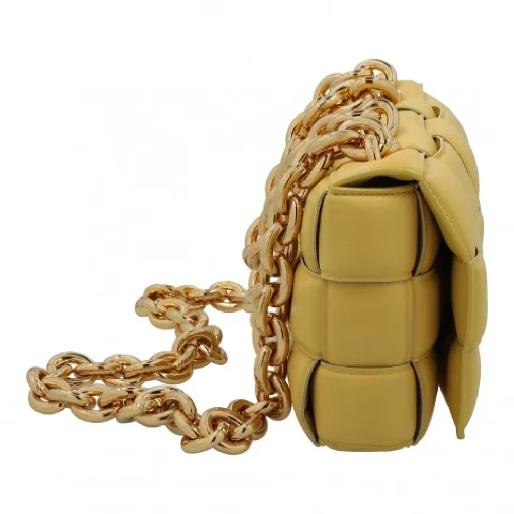 Bottega Veneta Vintage Pre-owned Leather shoulder-bags Yellow Dames