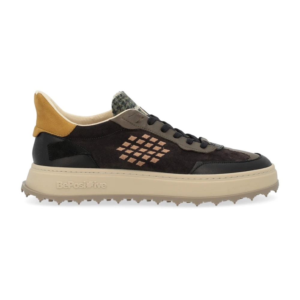 Be Positive Cuprace Basket Sneaker Zwart en Bruin Black Heren