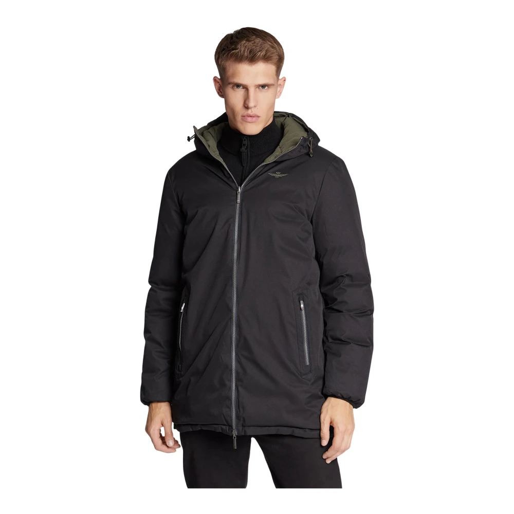 Aeronautica militare Omkeerbare parka Black Heren