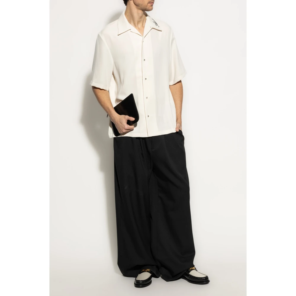 Amiri Shirt met logo Beige Heren
