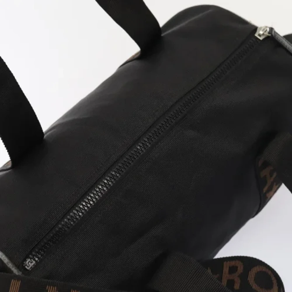 Fendi Vintage Pre-owned Canvas handbags Black Dames