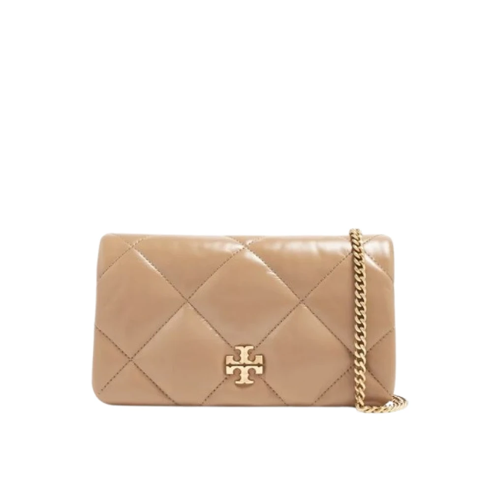 TORY BURCH Diamantquilt Schoudertas Beige Dames