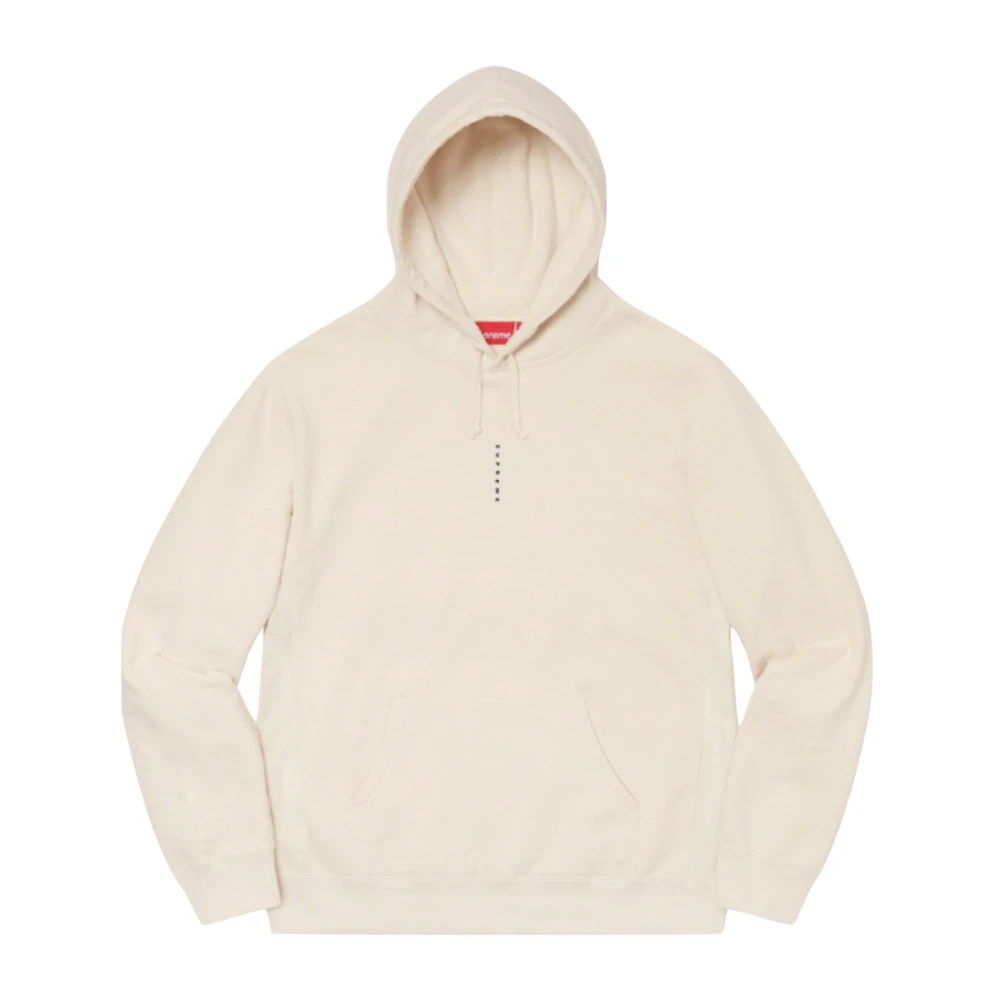 Supreme Beperkte Oplage Micro Logo Hoodie Natuurlijk Beige Heren