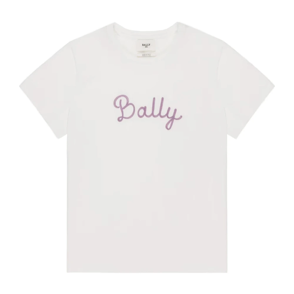 Bally T-shirt met geborduurd logo White Dames