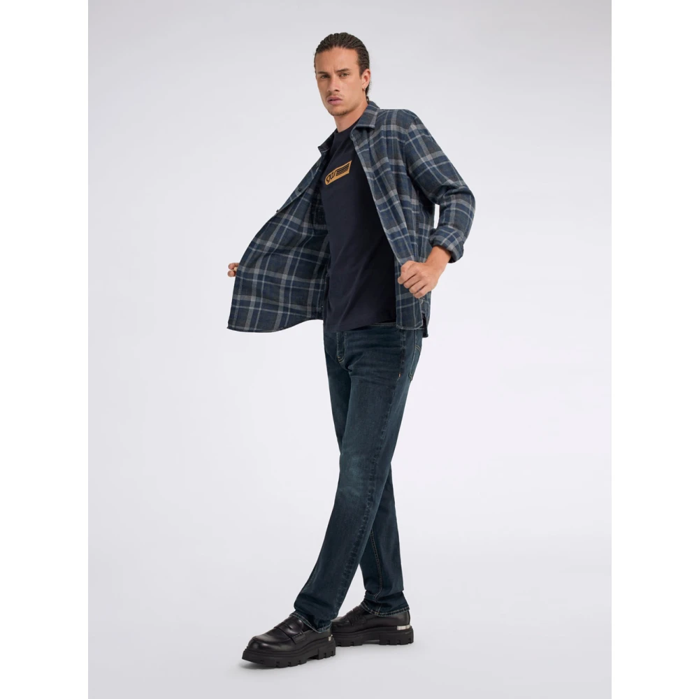 GAS Klassieke Blauwe Straight Jeans Blue Heren