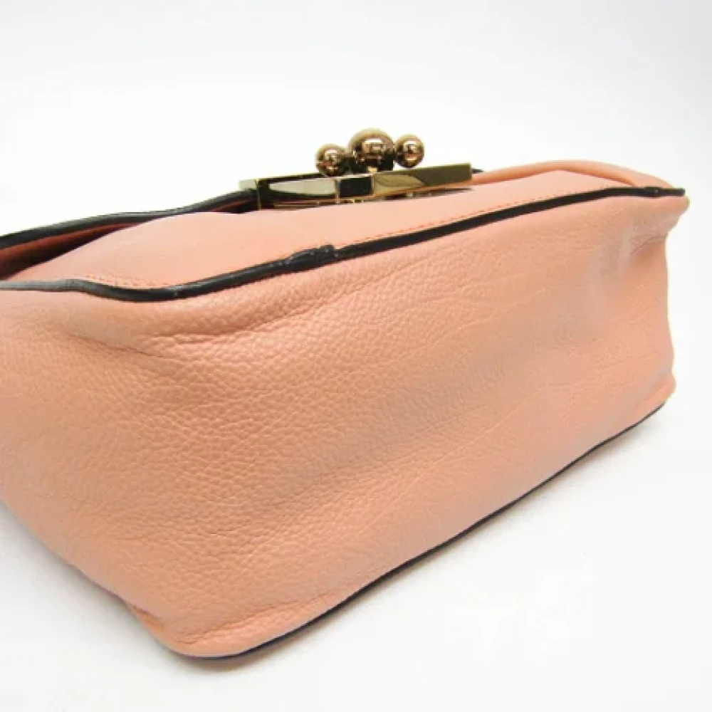 Chloé Pre-owned Leather shoulder-bags Pink Dames