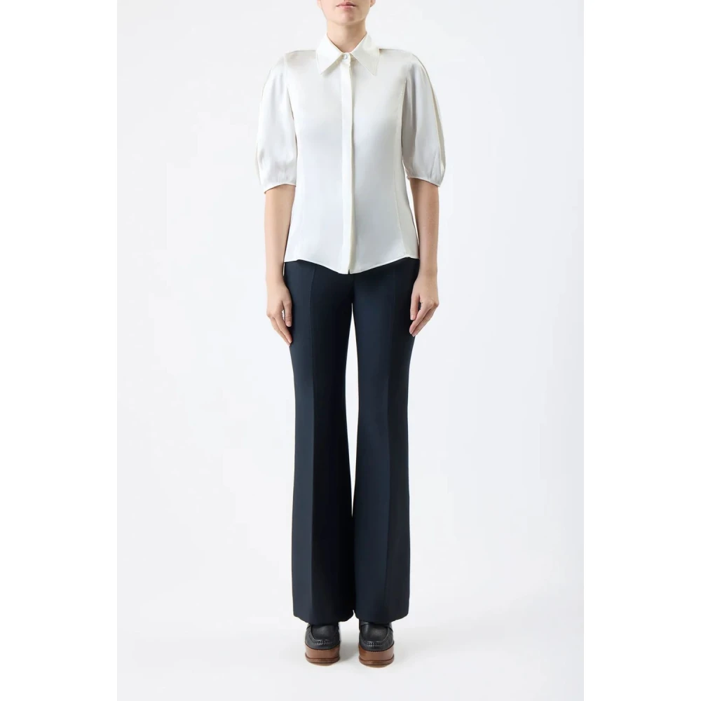 Gabriela Hearst Dubbele Satijnen Top Beige Dames