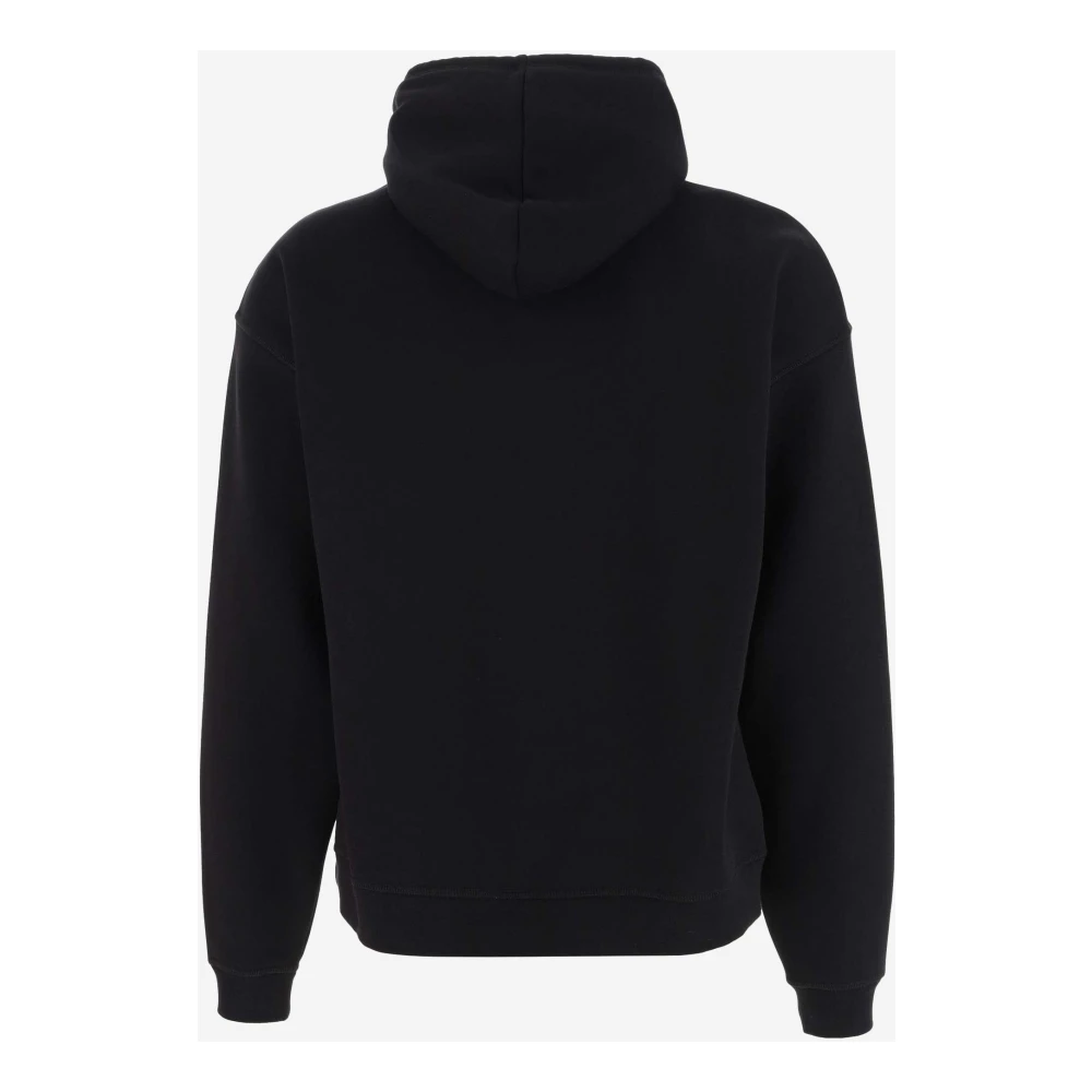 Dsquared2 Hoodie van katoenmix met trekkoord Black Heren