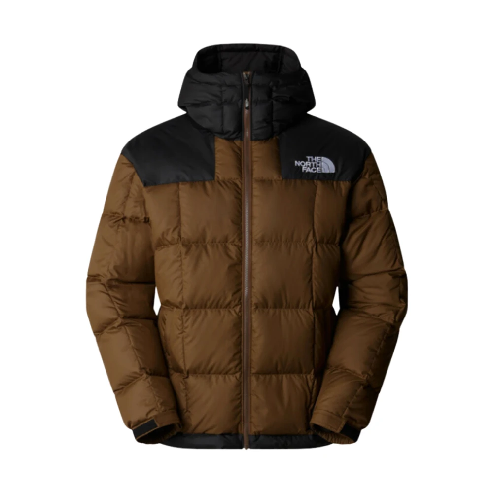 The North Face Gewatteerde jas met capuchon in Smokey Brown Heren