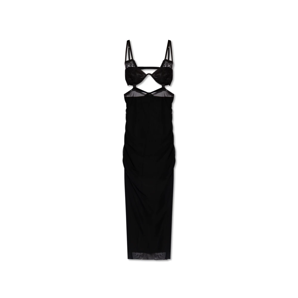 Dolce & Gabbana Tule jurk Black Dames