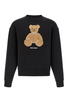 Borstad bomullssweatshirt