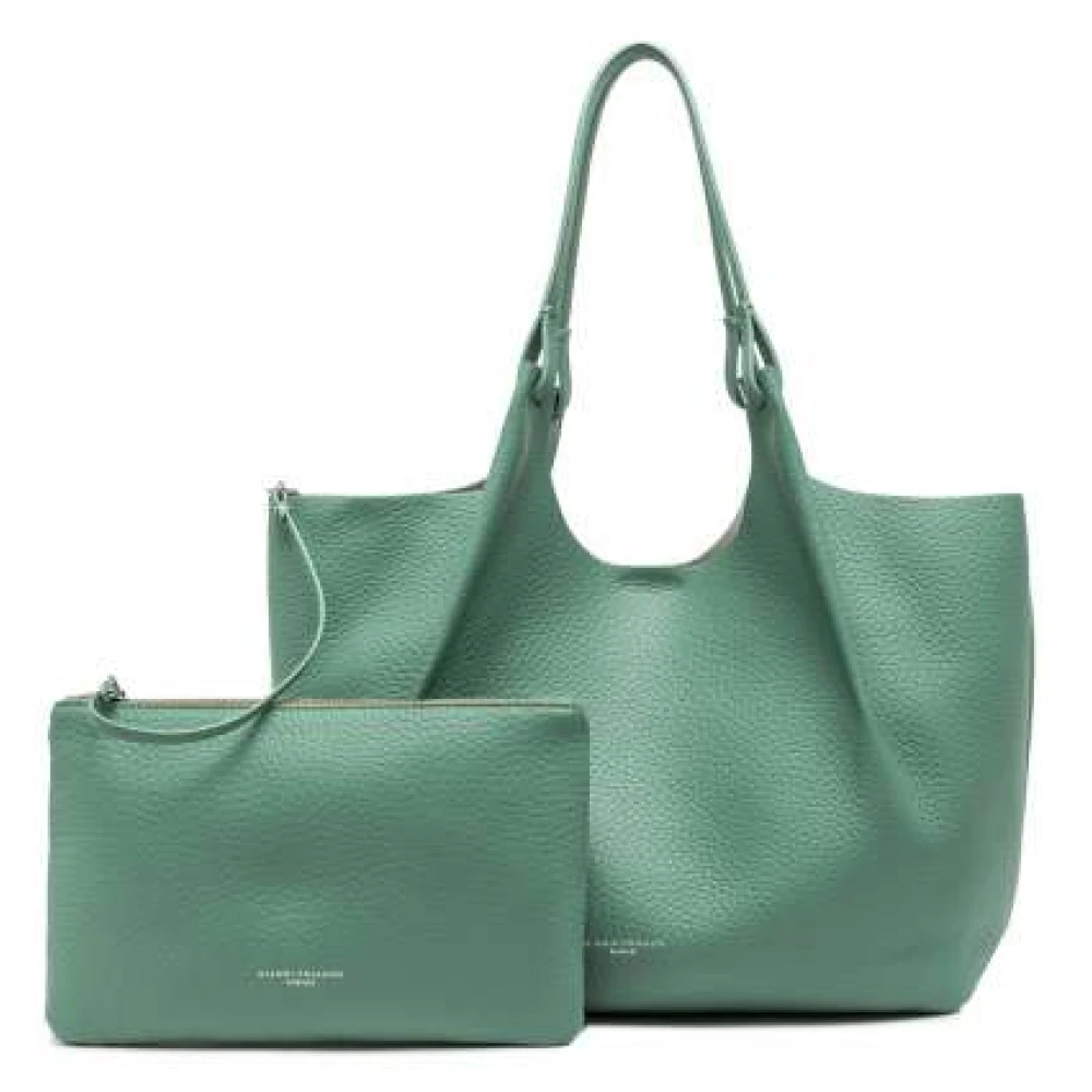 Gianni Chiarini Contemporary leren tote bag Green Dames