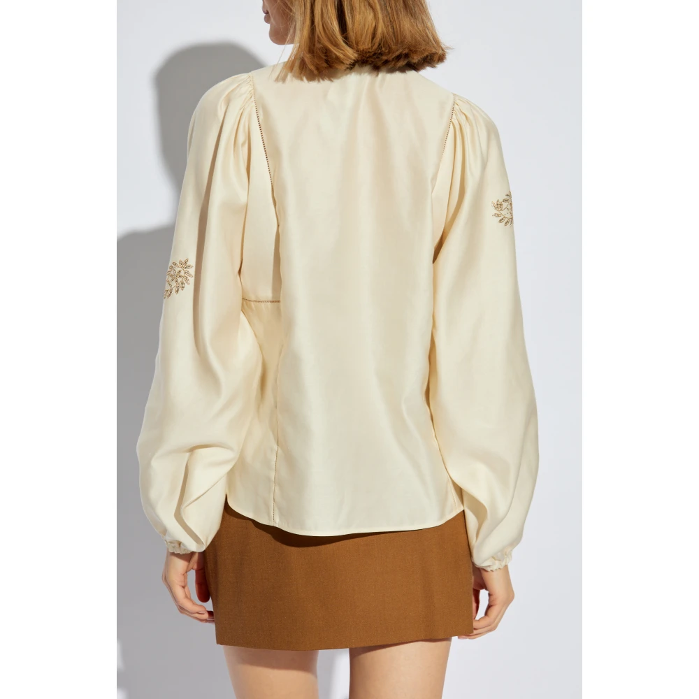 Max Mara Shirt Caladio Beige Dames