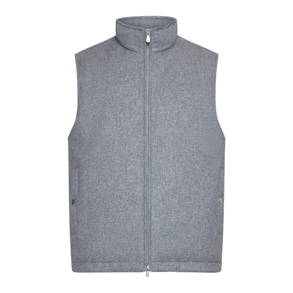 BRUNELLO CUCINELLI Luxe Wollen Jassen Collectie Gray Heren