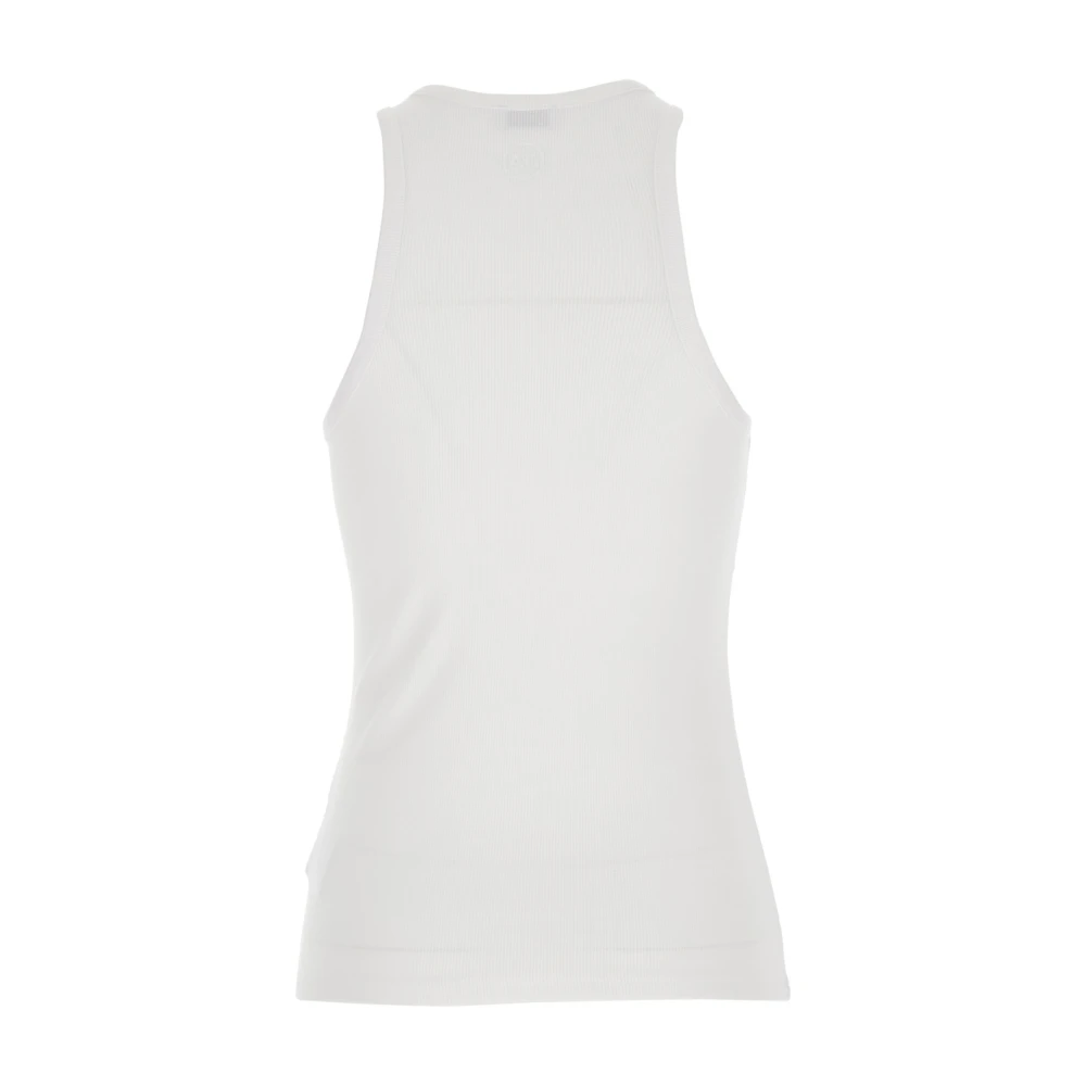 adriano goldschmied Witte Logo Achterkant Top Modal Mix White Dames
