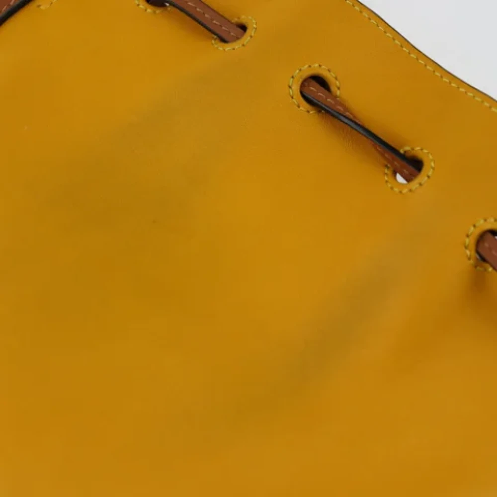 Loewe Pre-owned Fabric shoulder-bags Yellow Dames