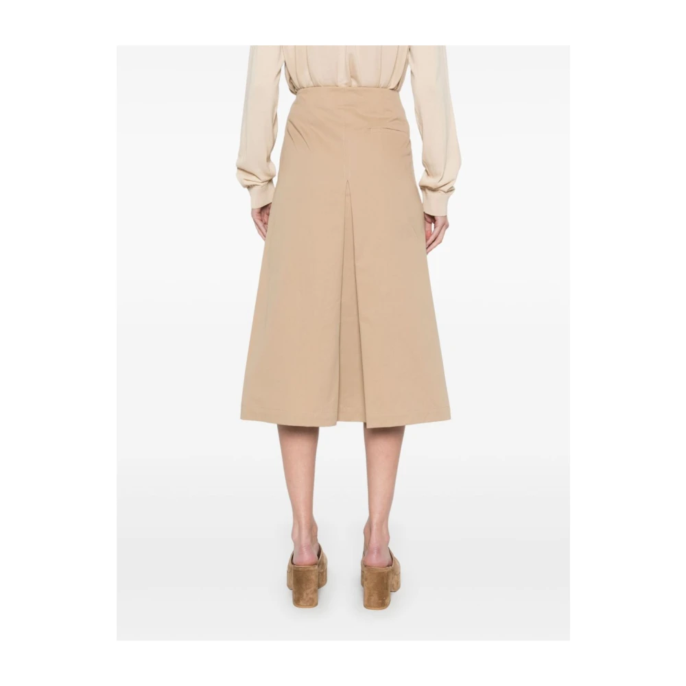 Semicouture Khaki Rok Dameskleding Beige Dames