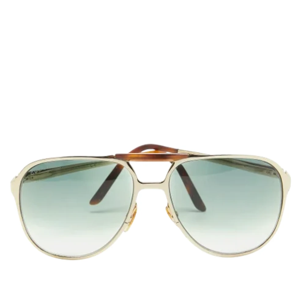 Gucci Vintage Pre-owned Acetate sunglasses Green Heren