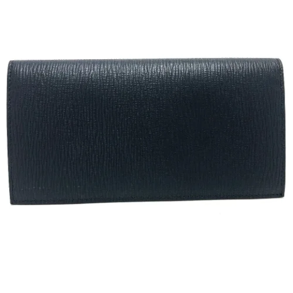 Salvatore Ferragamo Pre-owned Leather wallets Blue Dames