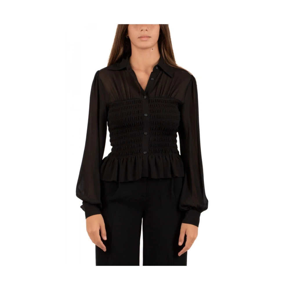 Michael Kors Dames Blouse Stijlvol Ontwerp Black Dames